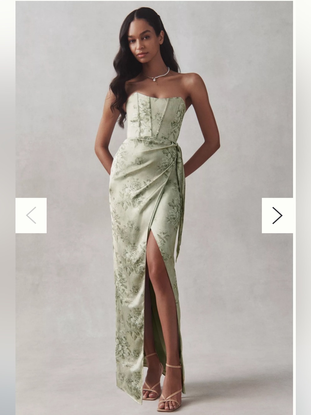V. Chapman June Dress in Sage Tapestry | Size 2